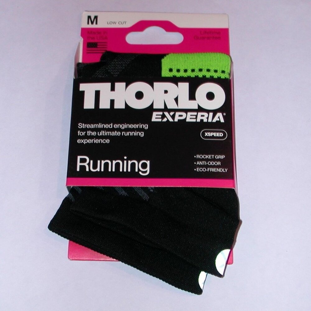 Thorlo Experia X SPEED Running Ultra Light Low-Cut Sock Women's Medium NWT Black